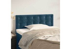 vidaXL Hoofdbord 100x5x78/88 cm Donkerblauw Fluweel - 73% Korting!
