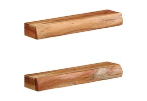 vidaXL Wandschappen Massief Acaciahout (60x17x8 cm) - 57% Korting!
