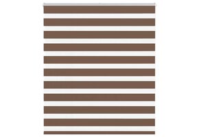 vidaXL Zebra Rolgordijn Bruin - 125x150 cm | 57% Korting