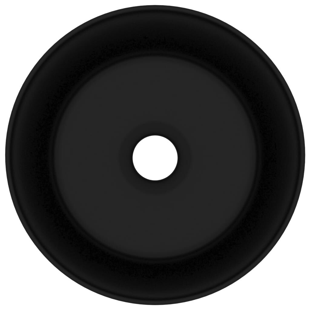 VidaXL Ronde Wastafel 40cm Keramiek Matzwart - 62% Korting!
