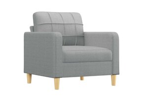 vidaXL Fauteuil lichtgrijs (60 cm zitbreedte) - 57% Korting!