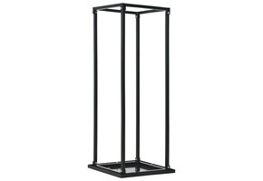 VidaXL Haardhoutrek 37x37x113 cm Staal Zwart - 70% Korting