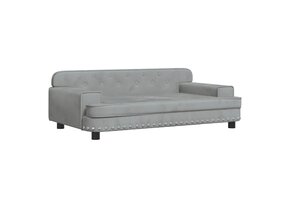 vidaXL Kinderbank Lichtgrijs Fluweel - 57% Korting!