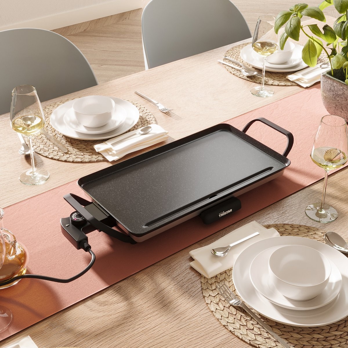 Tristar Bakplaat BP-2667 2000W - Gourmet/Grill (M) met 47% korting