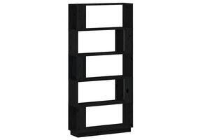 vidaXL Boekenkast/Kamerscherm - 67% Korting! Massief Grenenhout Zwart