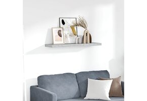 Zwevend Wandschap Betongrijs (90cm) - 71% Korting