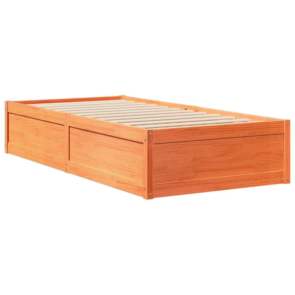 vidaXL Bedframe Grenenhout Wasbruin 90x200 | 43% Korting!