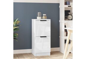 vidaXL Dressoir Wit Hoogglans 30x70 cm - Nu met 43% Korting!