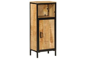 VidaXL Badkamerkast Mangohout & IJzer - 40x27x90 cm | 64% Korting!