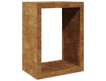 vidaXL Brandhoutrek 60x40x80 cm weervast staal