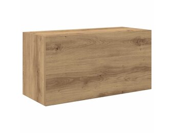 vidaXL Badkamerwandkast 60x25x30 cm bewerkt hout artisanaal eikenkleur