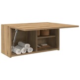 vidaXL Badkamerwandkast 60x25x30 cm bewerkt hout artisanaal eikenkleur