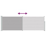vidaXL Tuinscherm uittrekbaar 100x300 cm grijs