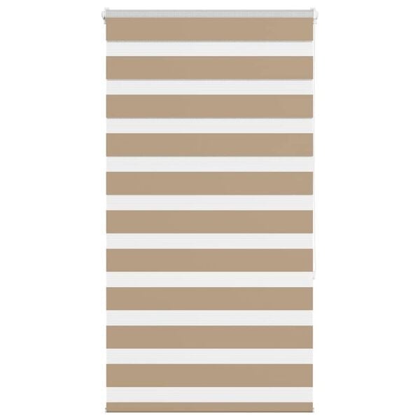 vidaXL Zebra Blind 90x150 cm stofbreedte 85,9 cm polyester zandbruin