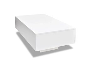 vidaXL Salontafel Hoogglans Wit - Moderne Stijl met 53% Korting!