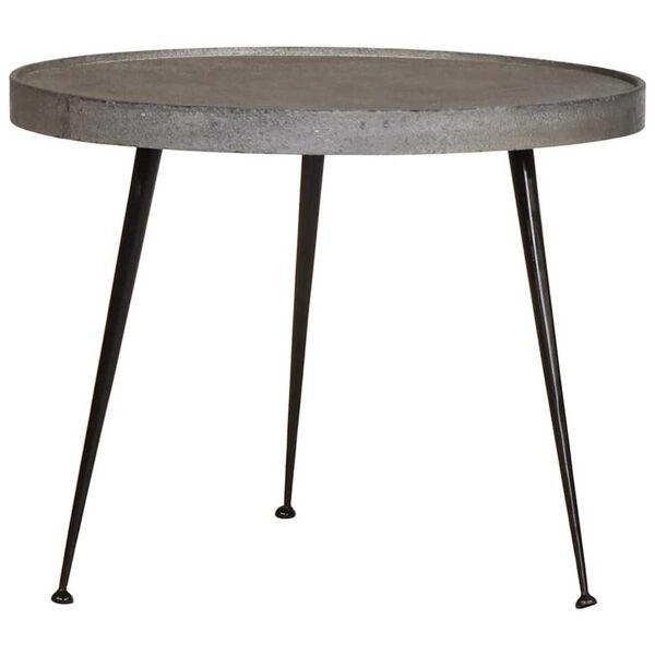 vidaXL Salontafel Set (2x) - Zilver/Zwart Bewerkt Hout - 64% Korting