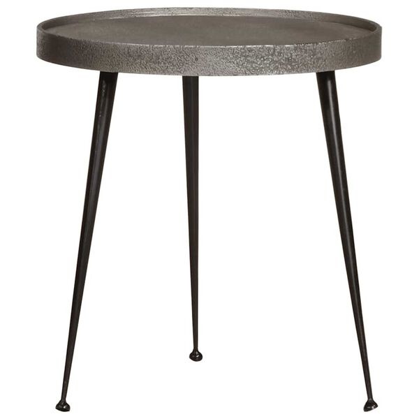 vidaXL Salontafel Set (2x) - Zilver/Zwart Bewerkt Hout - 64% Korting