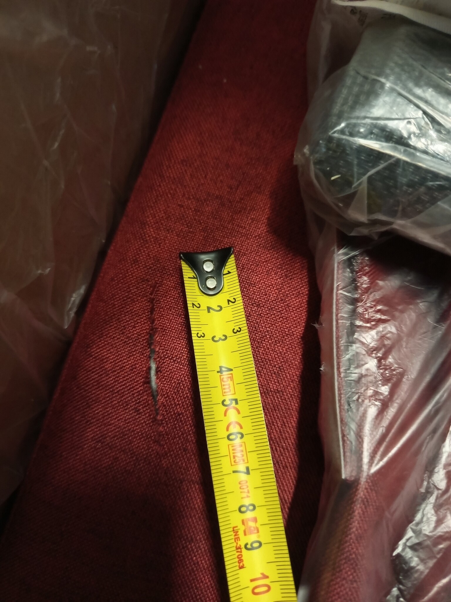 vidaXL Fauteuil 60 cm stof wijnrood