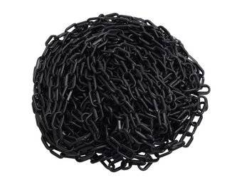 vidaXL Veiligheidsketting Kunststof Zwart 30m - 41% Korting!