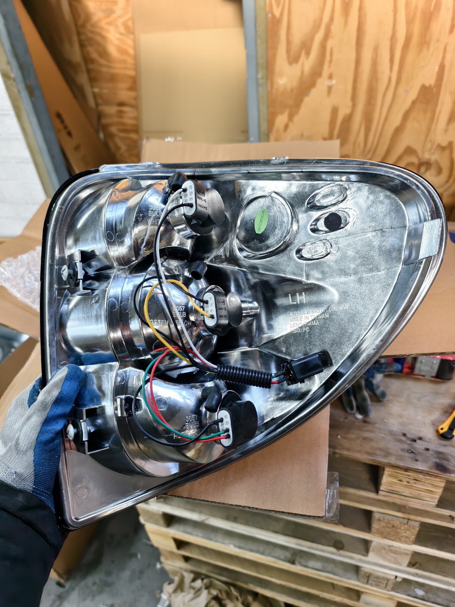 Achterlichten CHRYSLER VOYAGER 03 01-03 04 ZWART