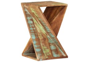 vidaXL Gerecycled Houten Bijzettafel - 35x35x55 cm - 35% Korting!