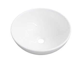 vidaXL Wasbak Keramiek Wit 28x28x10 cm | 35% Korting