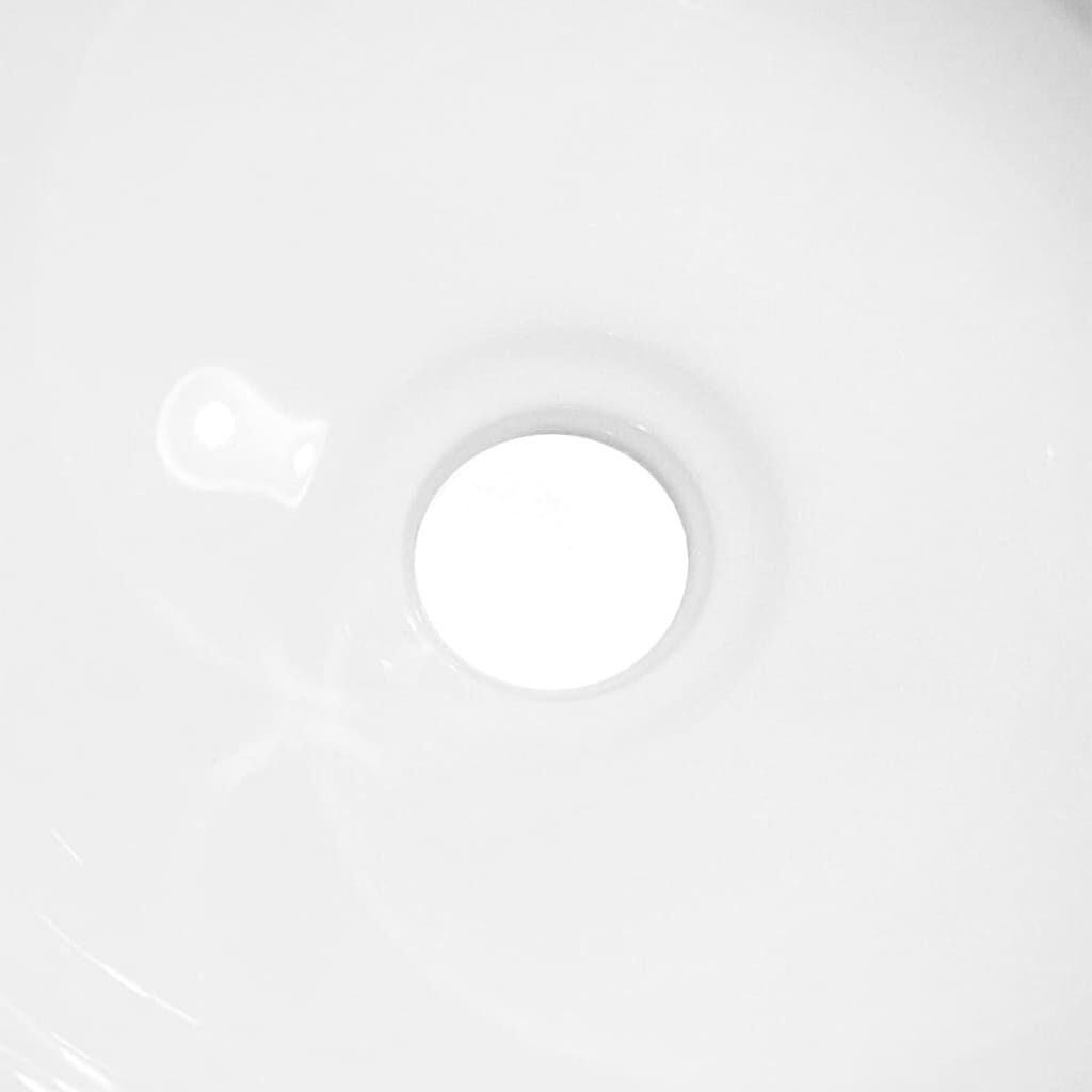 vidaXL Wasbak Keramiek Wit 28x28x10 cm | 35% Korting