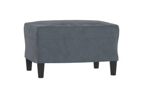 vidaXL Voetenbank 60x50x41 cm Kunstleer Donkergrijs | -60%