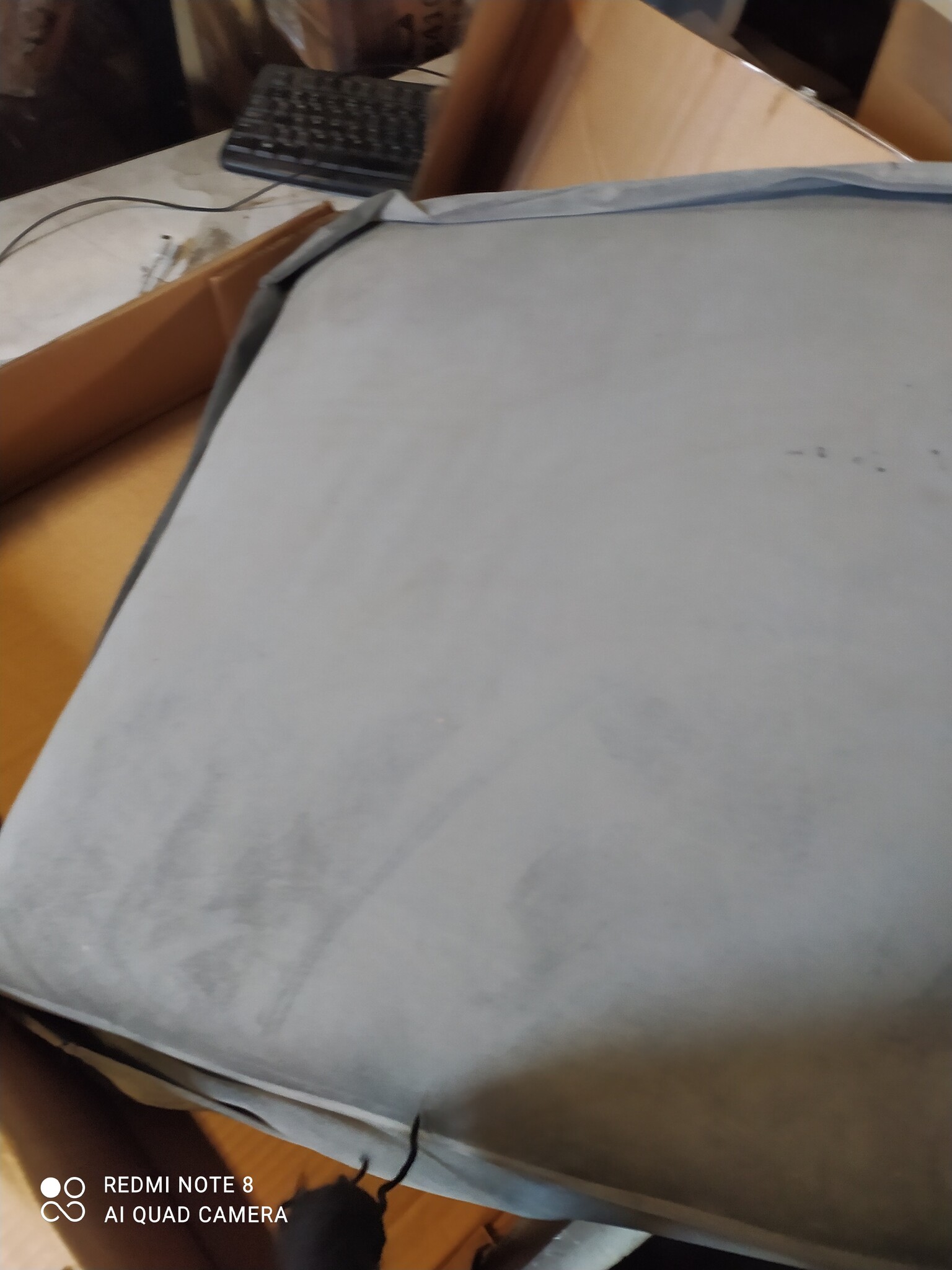 vidaXL Voetenbank 60x50x41 cm Kunstleer Donkergrijs | -60%