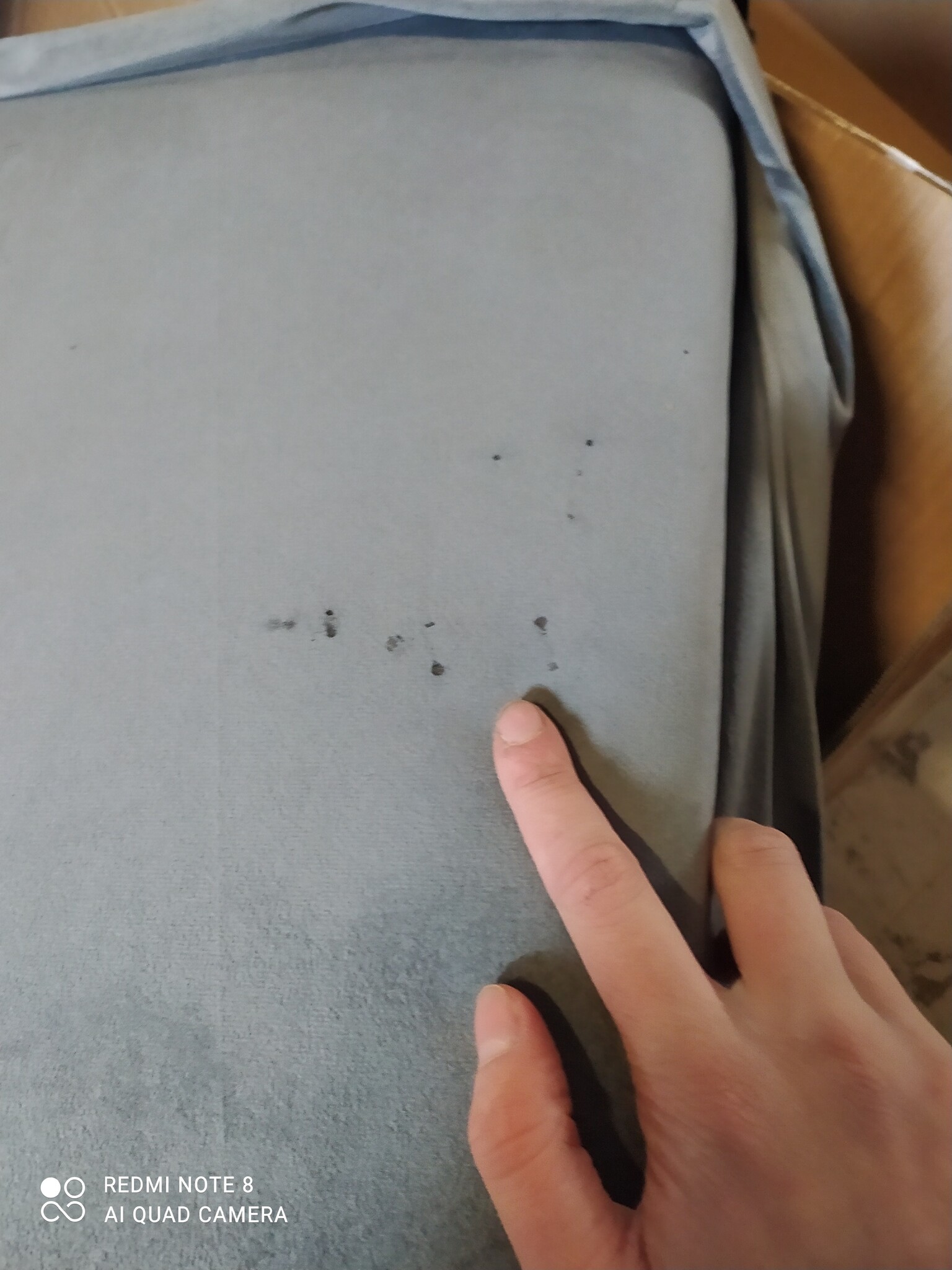 vidaXL Voetenbank 60x50x41 cm Kunstleer Donkergrijs | -60%