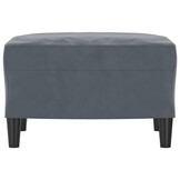vidaXL Voetenbank 60x50x41 cm Kunstleer Donkergrijs | -60%