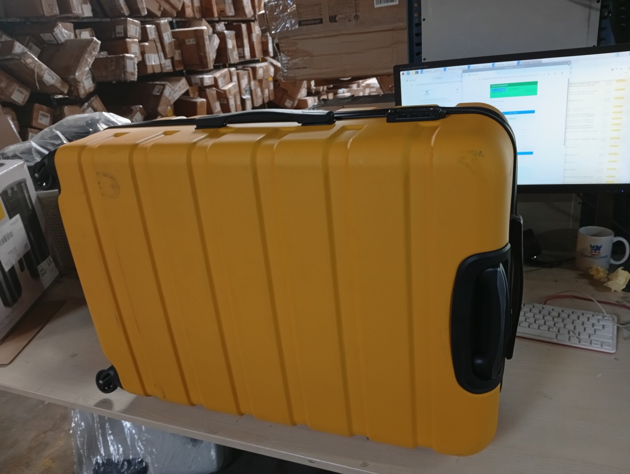 COOLIFE Harde Koffer Trolley Set (L+XL) Citroengeel | 60% Korting