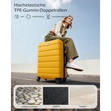 COOLIFE Harde Koffer Trolley Set (L+XL) Citroengeel | 60% Korting