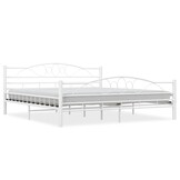 vidaXL Bedframe Metaal Wit 180x200 | -55%