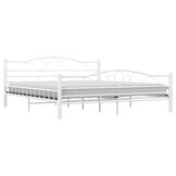 vidaXL Bedframe Metaal Wit 180x200 | -55%