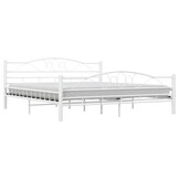 vidaXL Bedframe Metaal Wit 180x200 | -55%