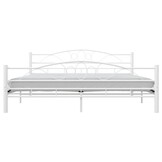 vidaXL Bedframe Metaal Wit 180x200 | -55%