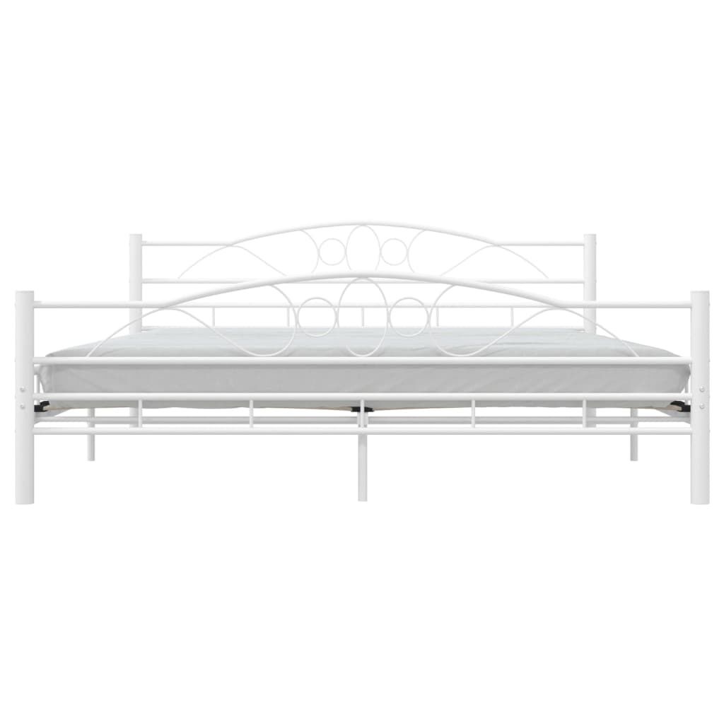 vidaXL Bedframe Metaal Wit 180x200 | -55%