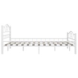vidaXL Bedframe Metaal Wit 180x200 | -55%