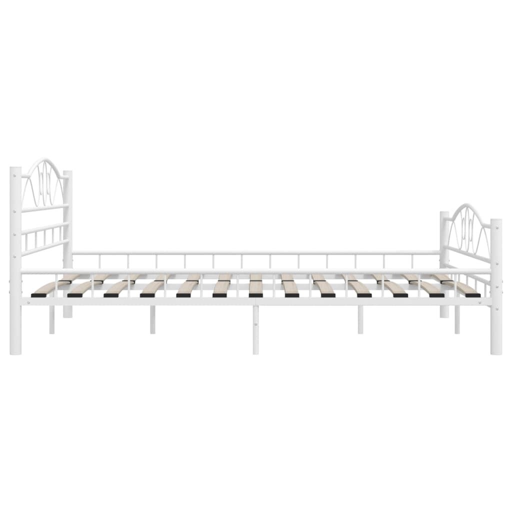 vidaXL Bedframe Metaal Wit 180x200 | -55%