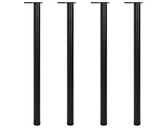 Tafelpoten Zwart Verstelbaar (4 st) - 35% Korting!
