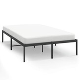 vidaXL Bedframe Metaal Zwart 120x200 cm - Nu 55% Korting!