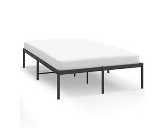 vidaXL Bedframe Metaal Zwart 120x200 cm - Nu 55% Korting!