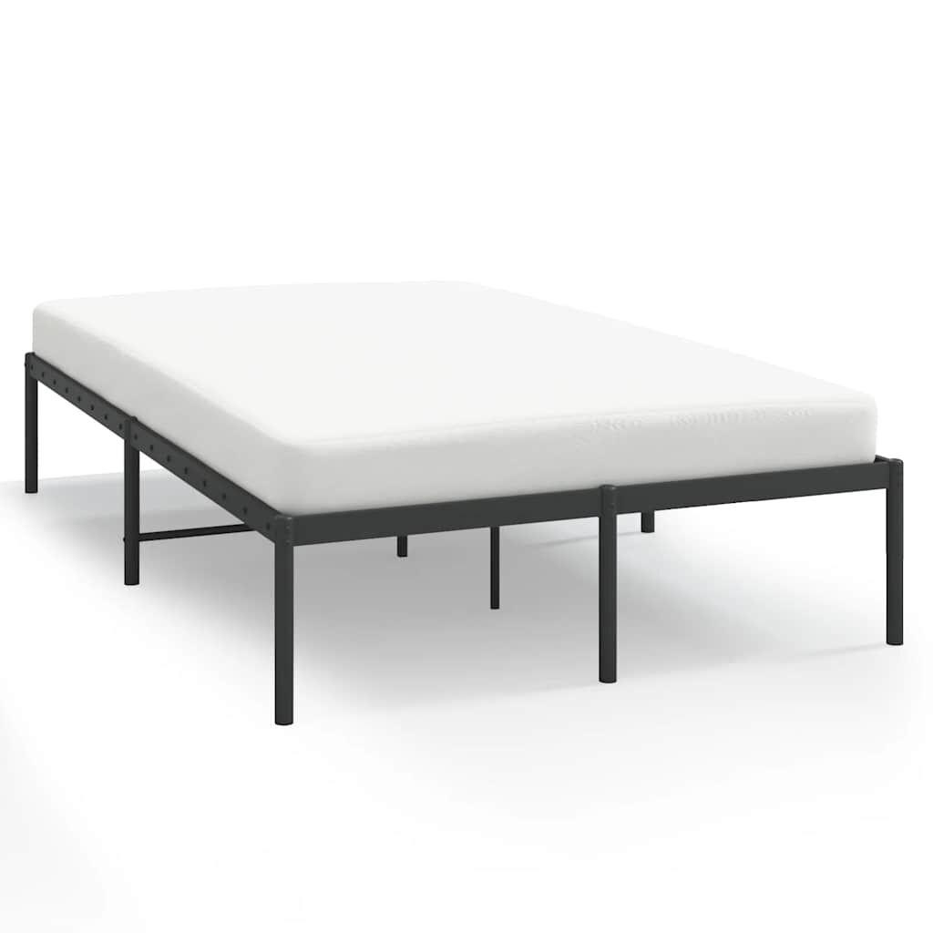 vidaXL Bedframe Metaal Zwart 120x200 cm - Nu 55% Korting!