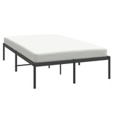 vidaXL Bedframe Metaal Zwart 120x200 cm - Nu 55% Korting!