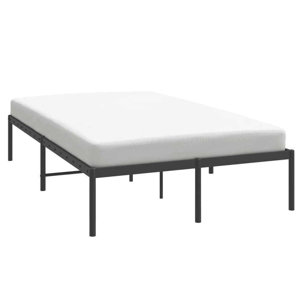 vidaXL Bedframe Metaal Zwart 120x200 cm - Nu 55% Korting!