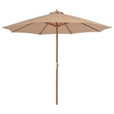 vidaXL Parasol Taupe (300cm) - 57% Korting!