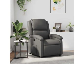 vidaXL Fauteuil Kunstleer Grijs - 35% Korting!