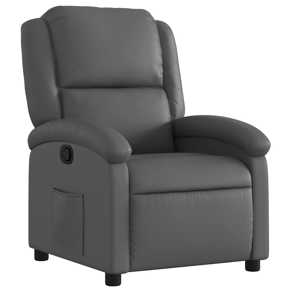 vidaXL Fauteuil Kunstleer Grijs - 35% Korting!