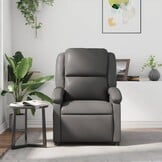 vidaXL Fauteuil Kunstleer Grijs - 35% Korting!